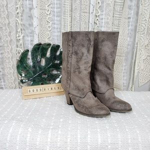 Massini Womens High Heel Mid Calf Tori Boots